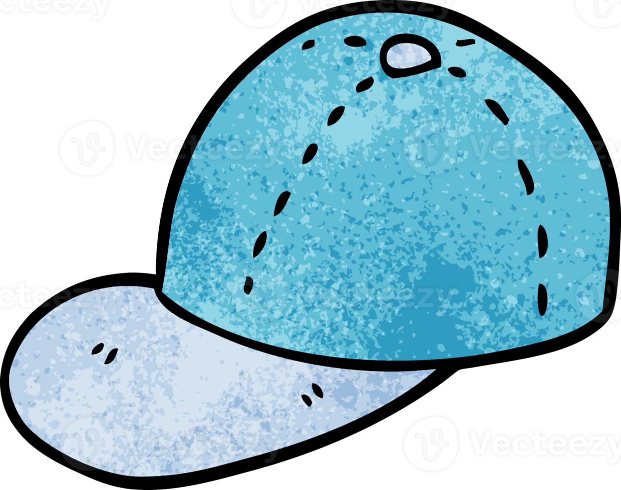 cartoon doodle baseball cap png