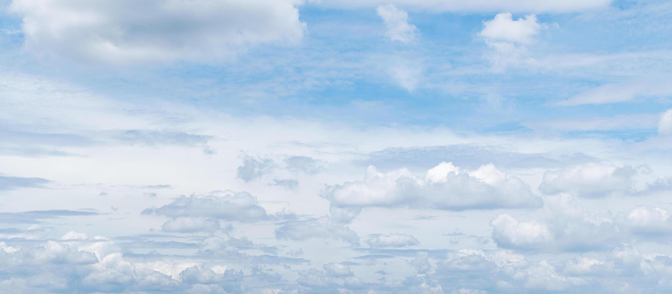 Blue sky with cloud background photo