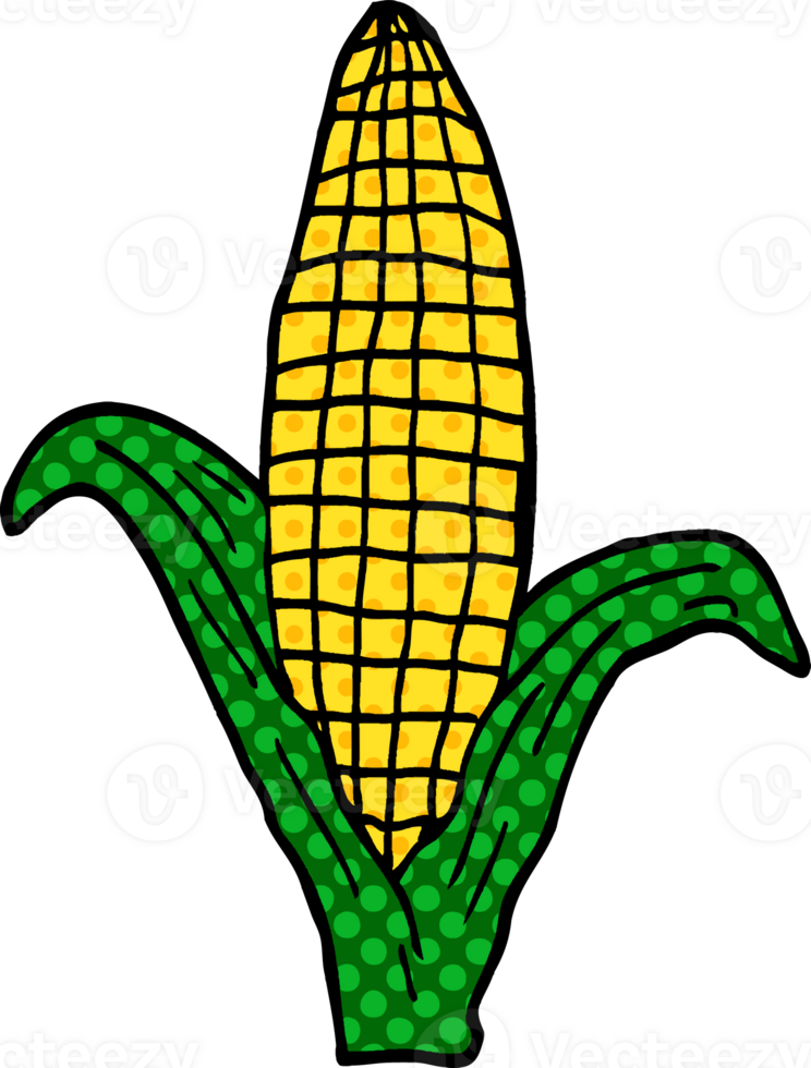 cartoon doodle healthy corn png