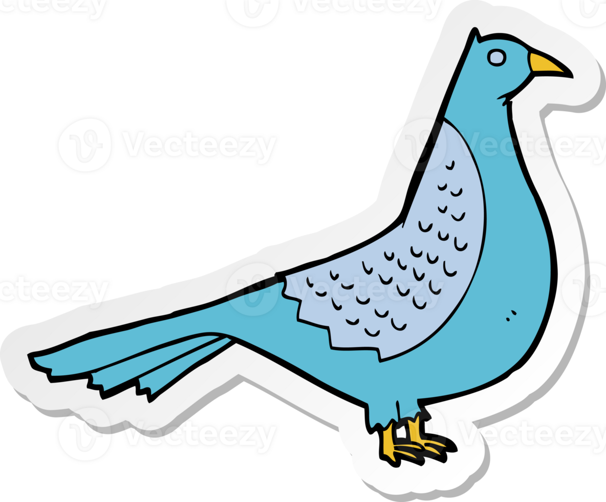 sticker of a cartoon bird png