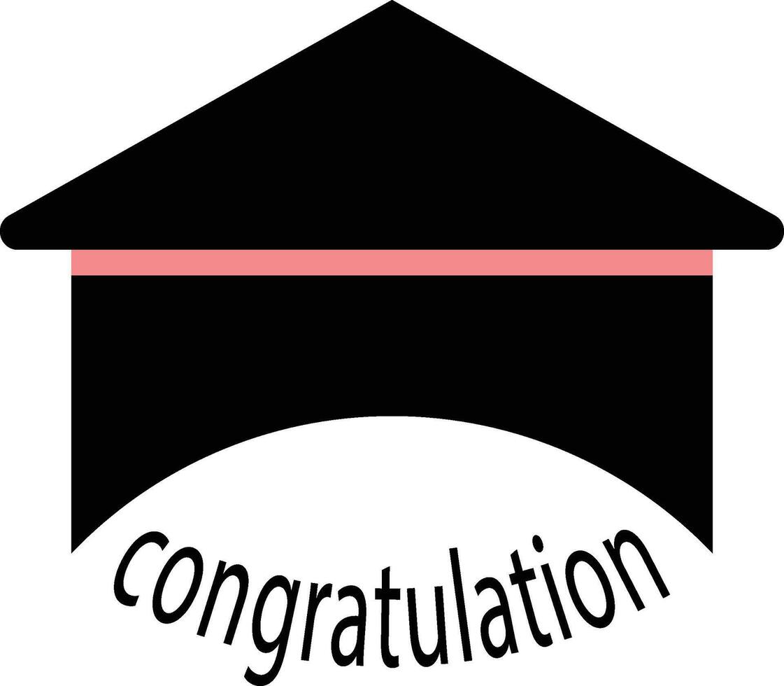 congratulation cap icon vector
