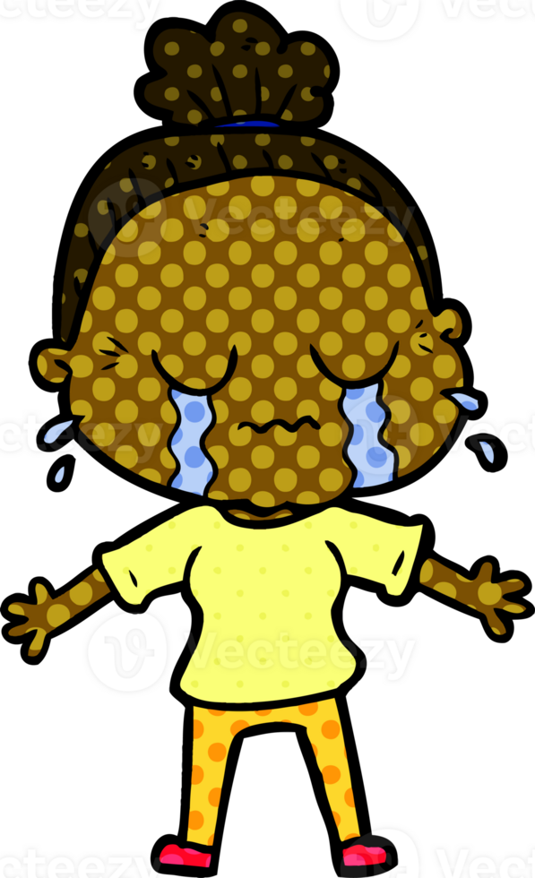 cartoon crying old lady png