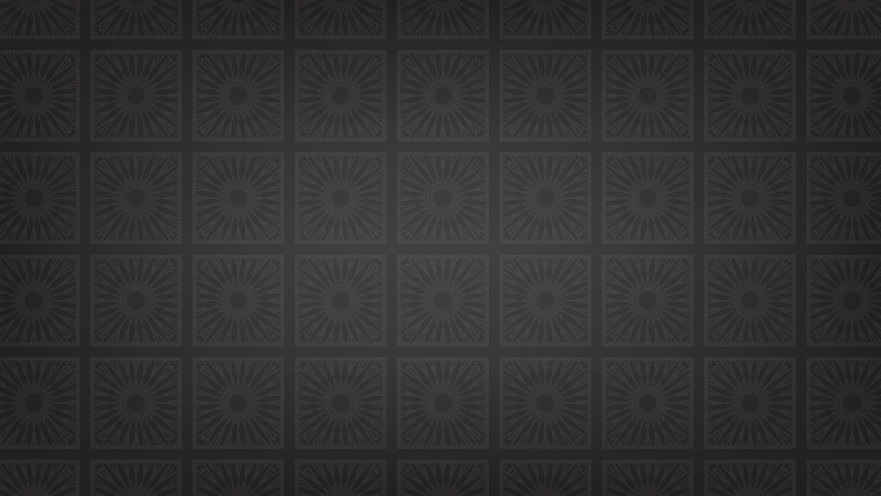 Black background with motif abstract pattern. illustration for background. vector