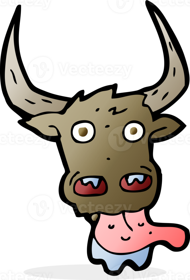 cartoon cow face png
