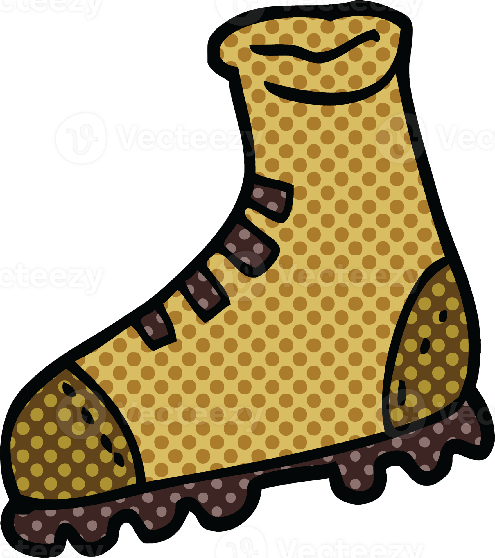 comic book style cartoon walking boot 45143321 PNG