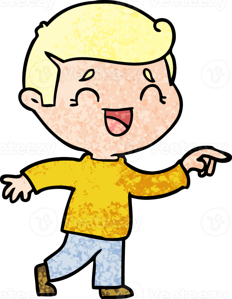 cartoon laughing man pointing png