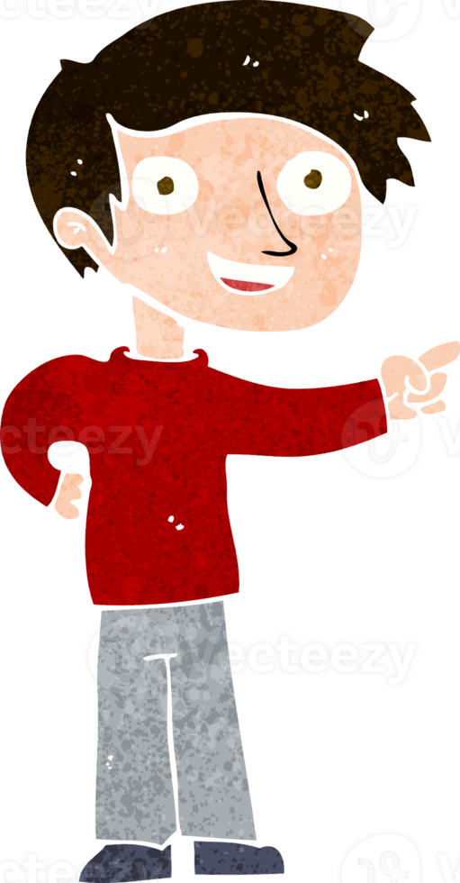 cartoon man pointing png
