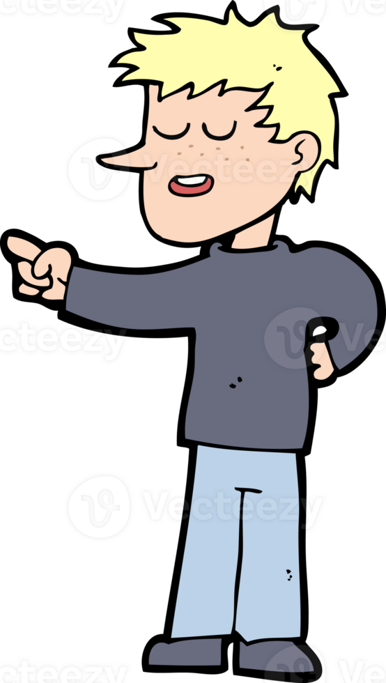 cartoon man pointing png