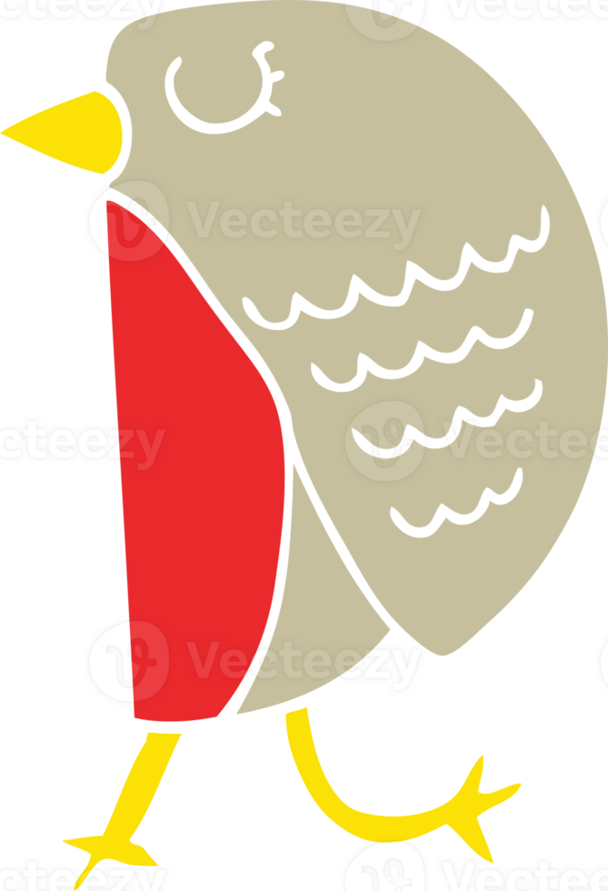 flat color style cartoon bird png