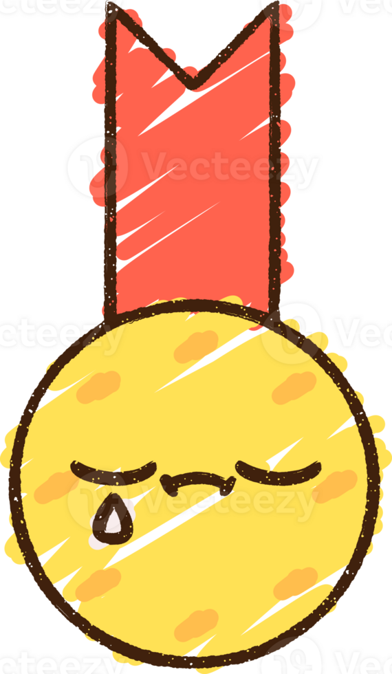 Crying Medal Chalk Drawing png