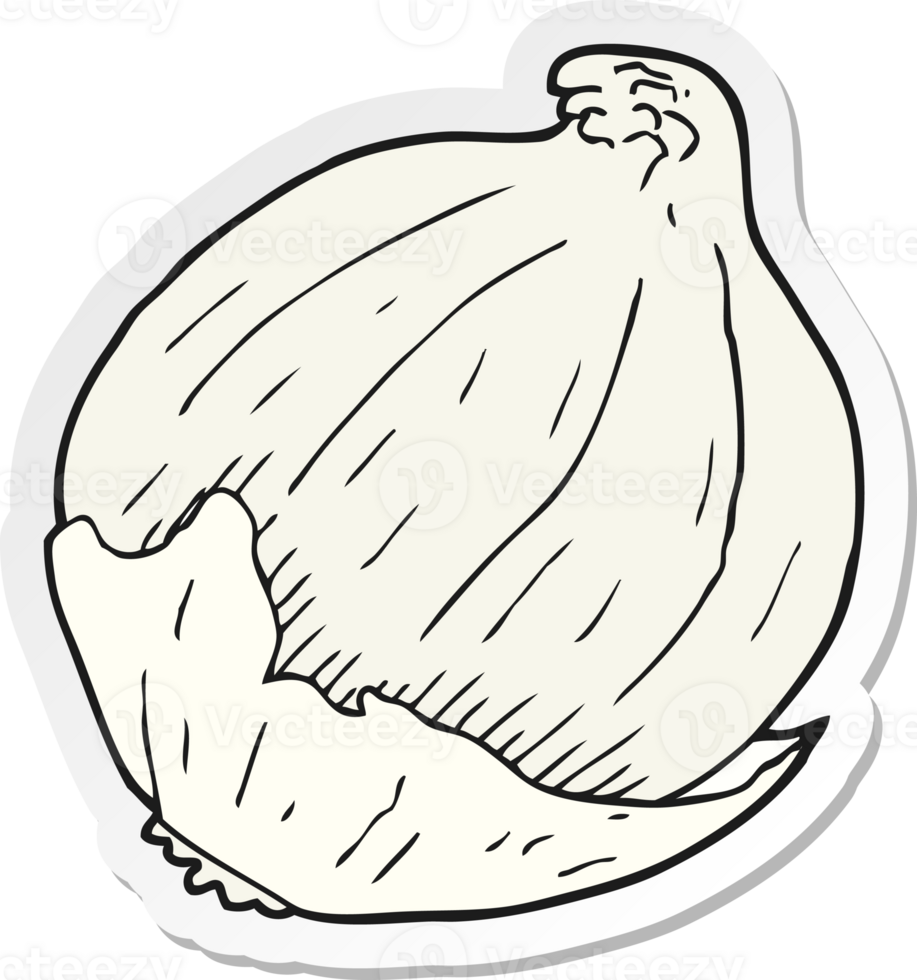 sticker of a cartoon onion png