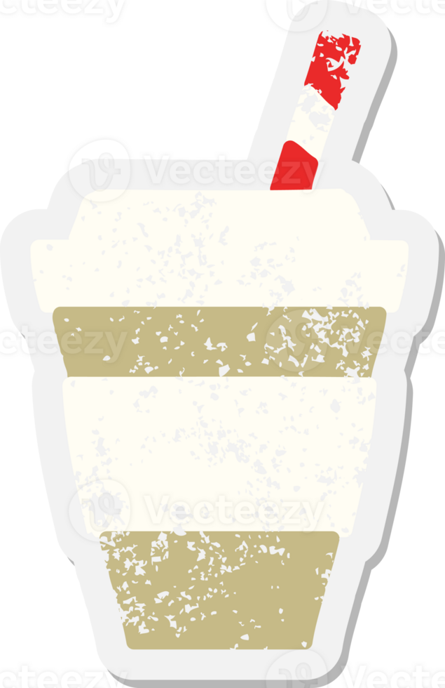 takeout coffee cup grunge sticker png