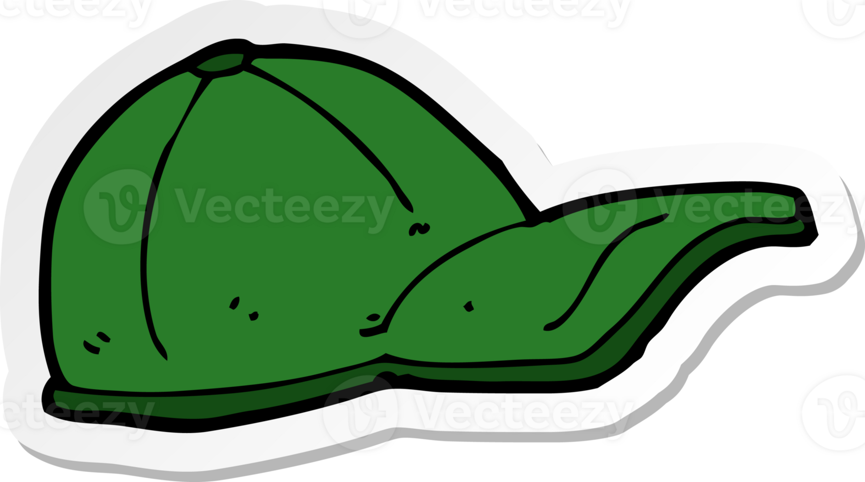 sticker of a cartoon cap png