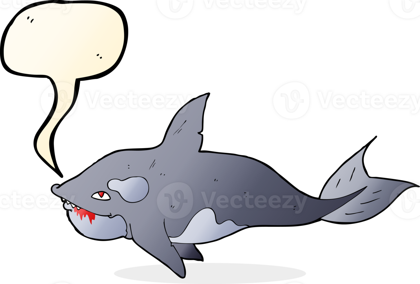 cartoon killer whale with speech bubble png