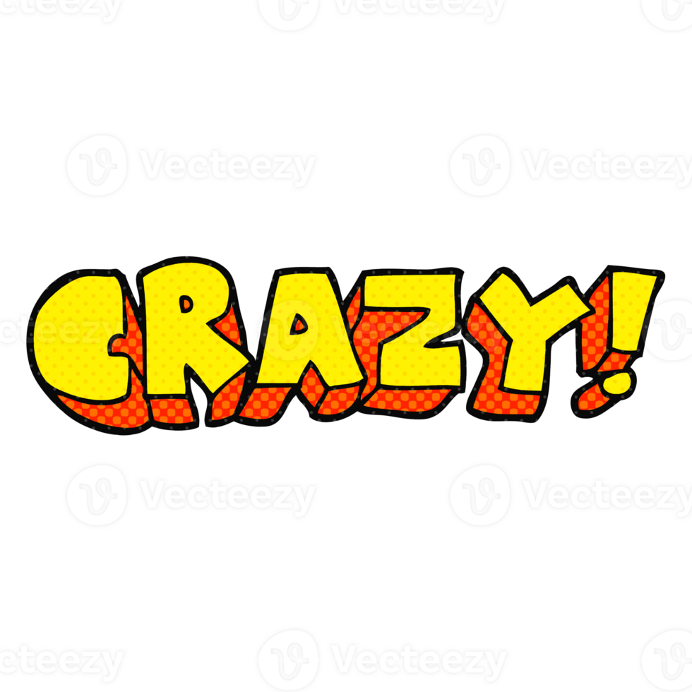 hand drawn cartoon shout crazy png