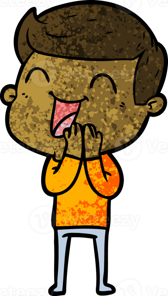 cartoon man laughing png