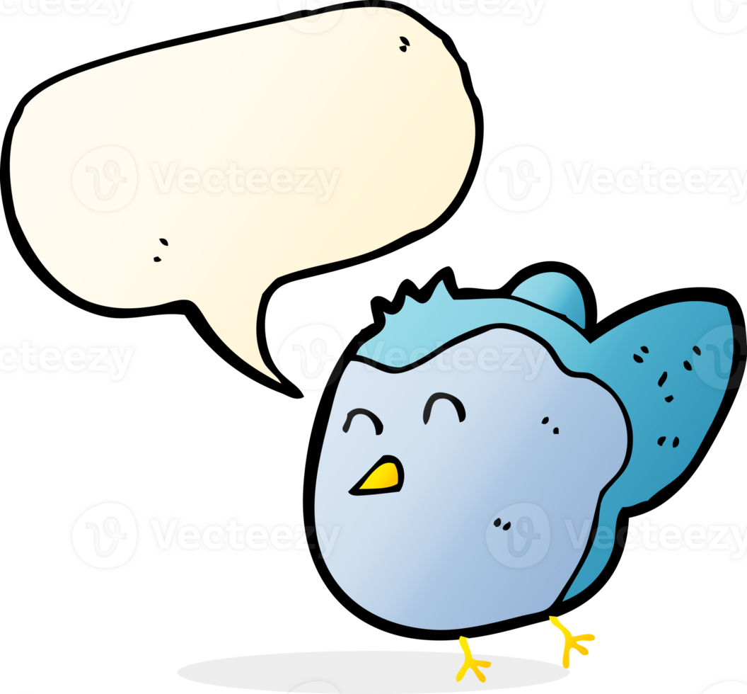 cartoon bird with speech bubble png