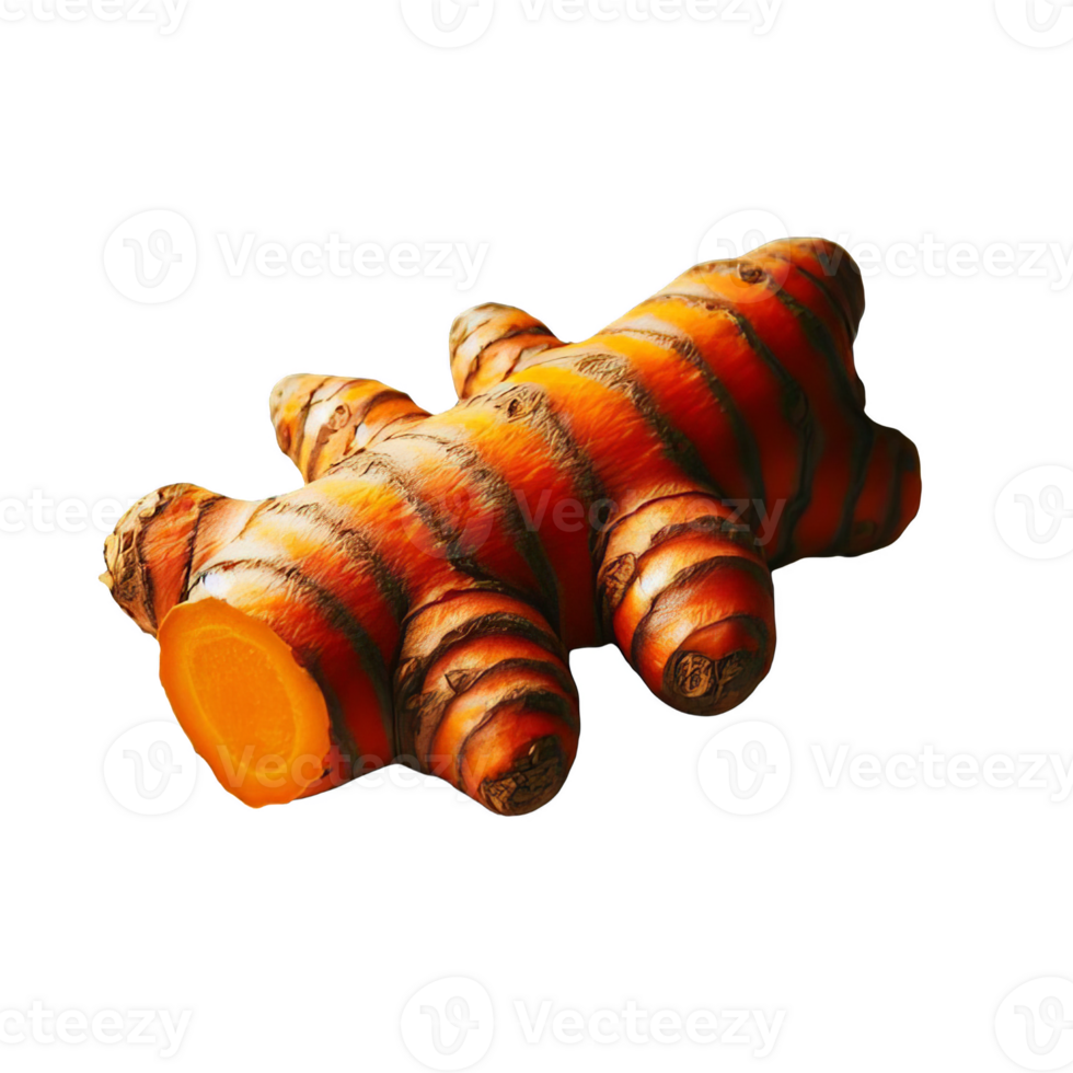 Turmeric isolated on transparent background png