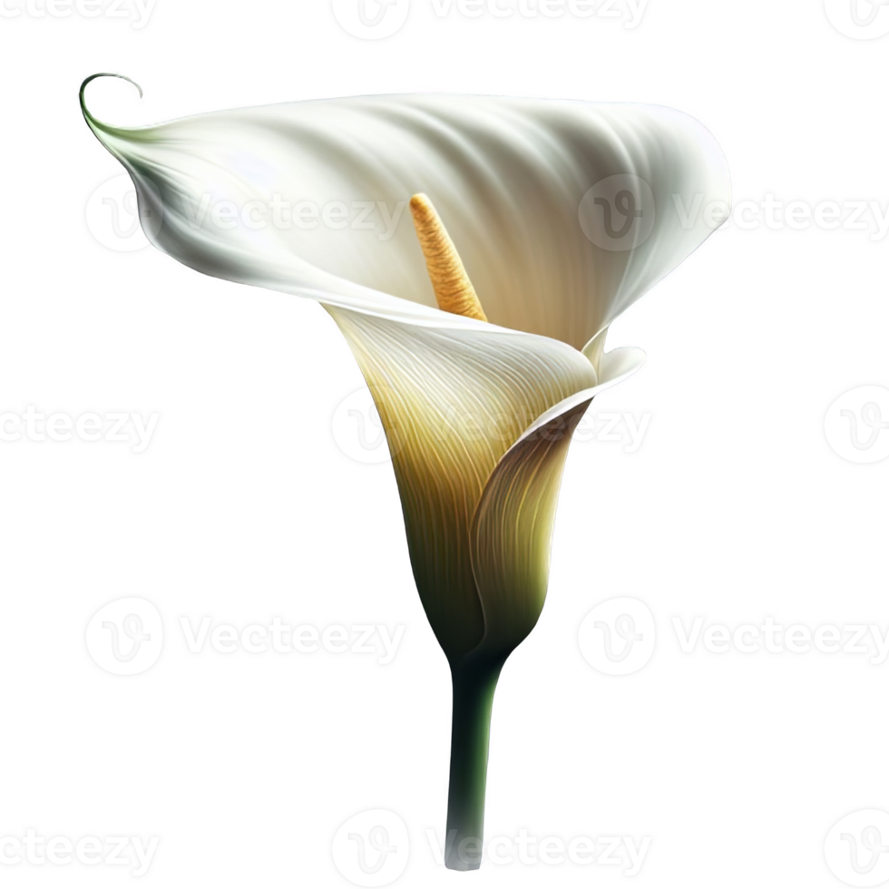 Calla lily isolated on transparent background png