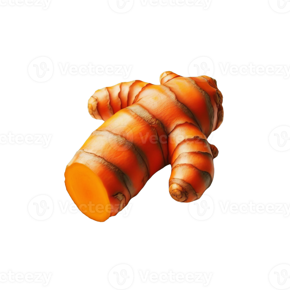 Turmeric isolated on transparent background png