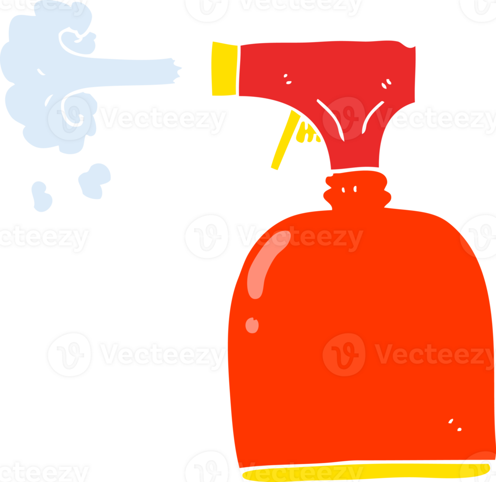 flat color illustration of spray bottle png
