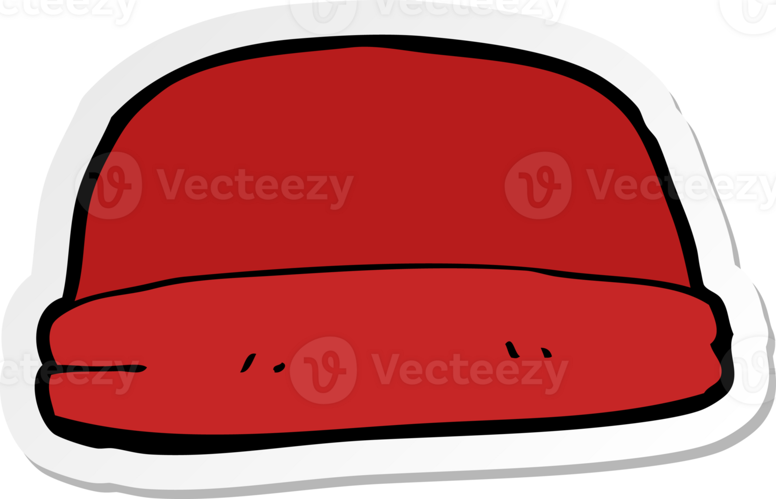 sticker of a cartoon hat png
