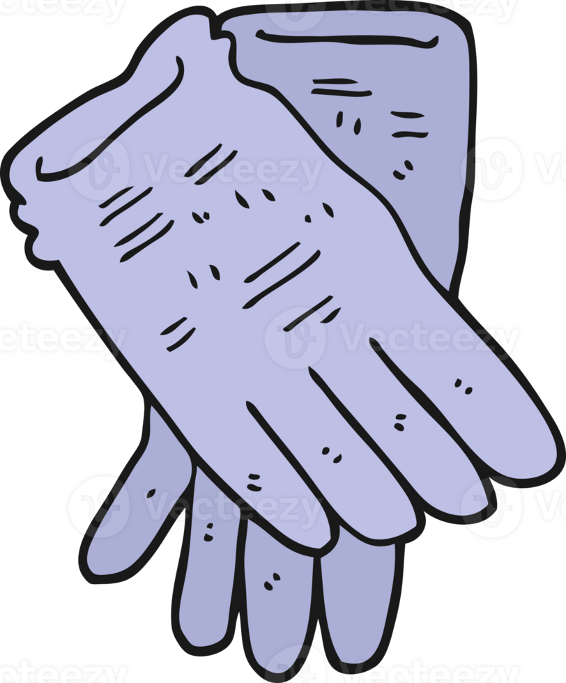 cartoon garden work gloves png