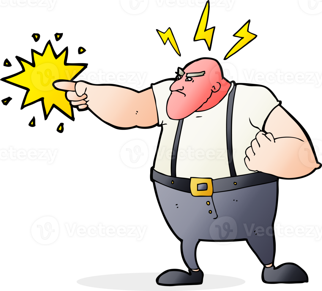 cartoon angry man png