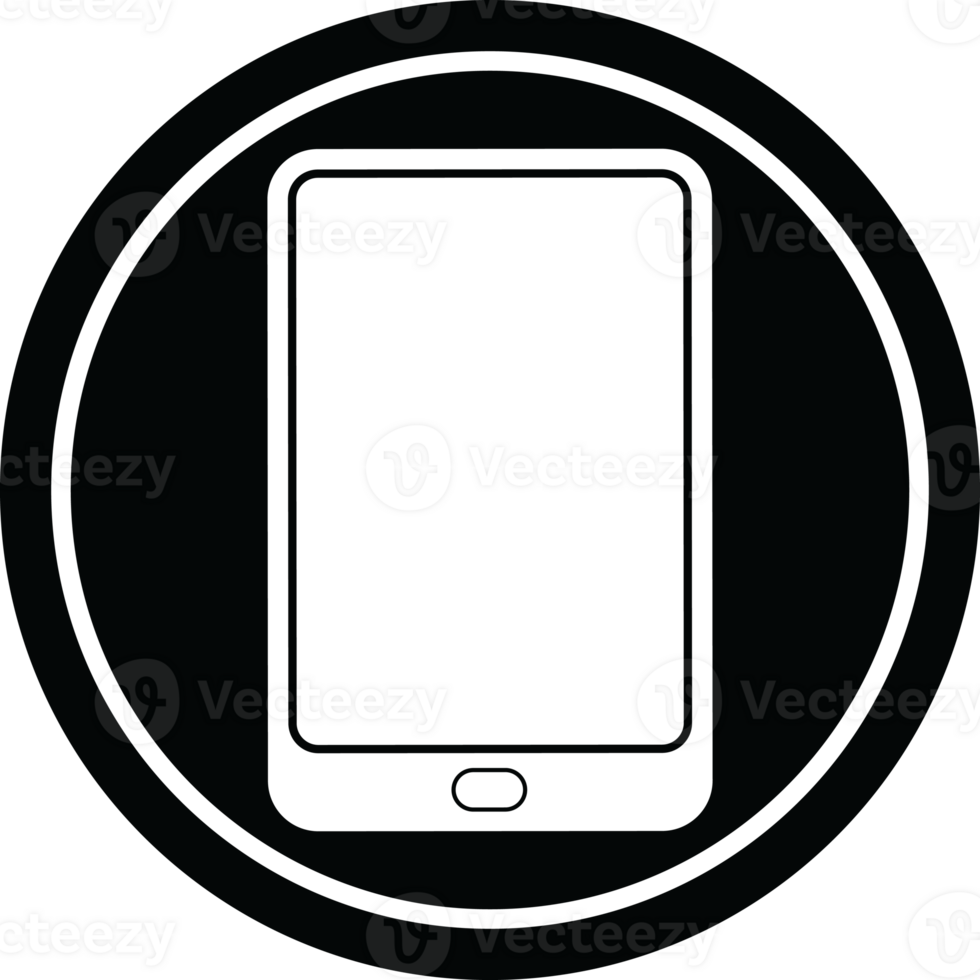 tablet computer   illustration circular symbol png