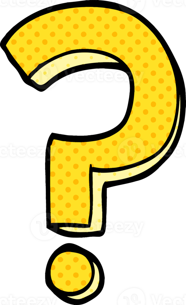 cartoon doodle question mark png