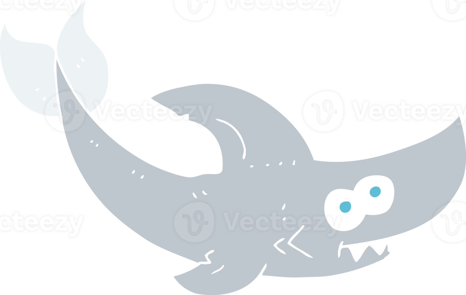 flat color illustration of shark png