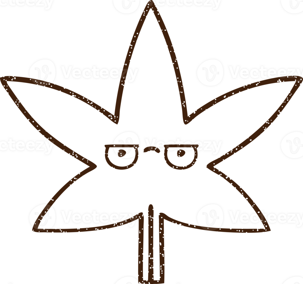 Leaf Charcoal Drawing png