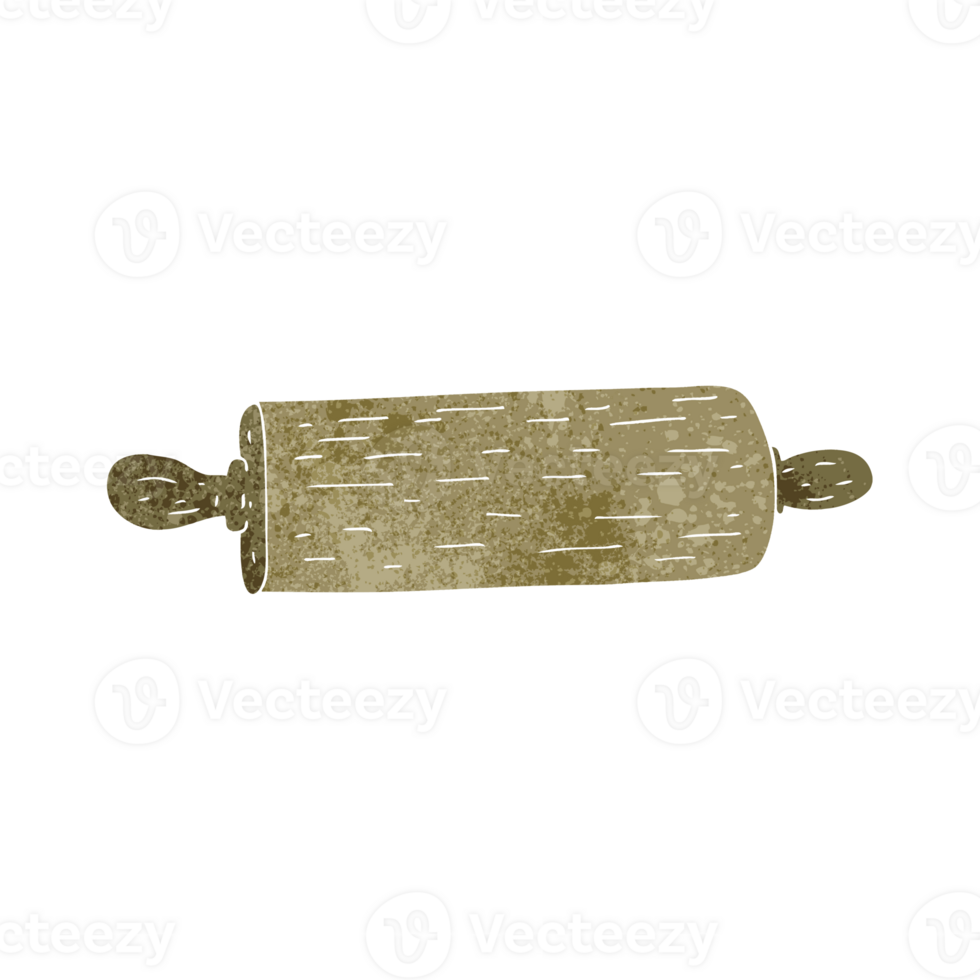 mão retro desenho animado rolando PIN png