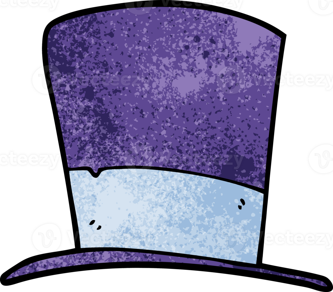 cartoon doodle top hat png