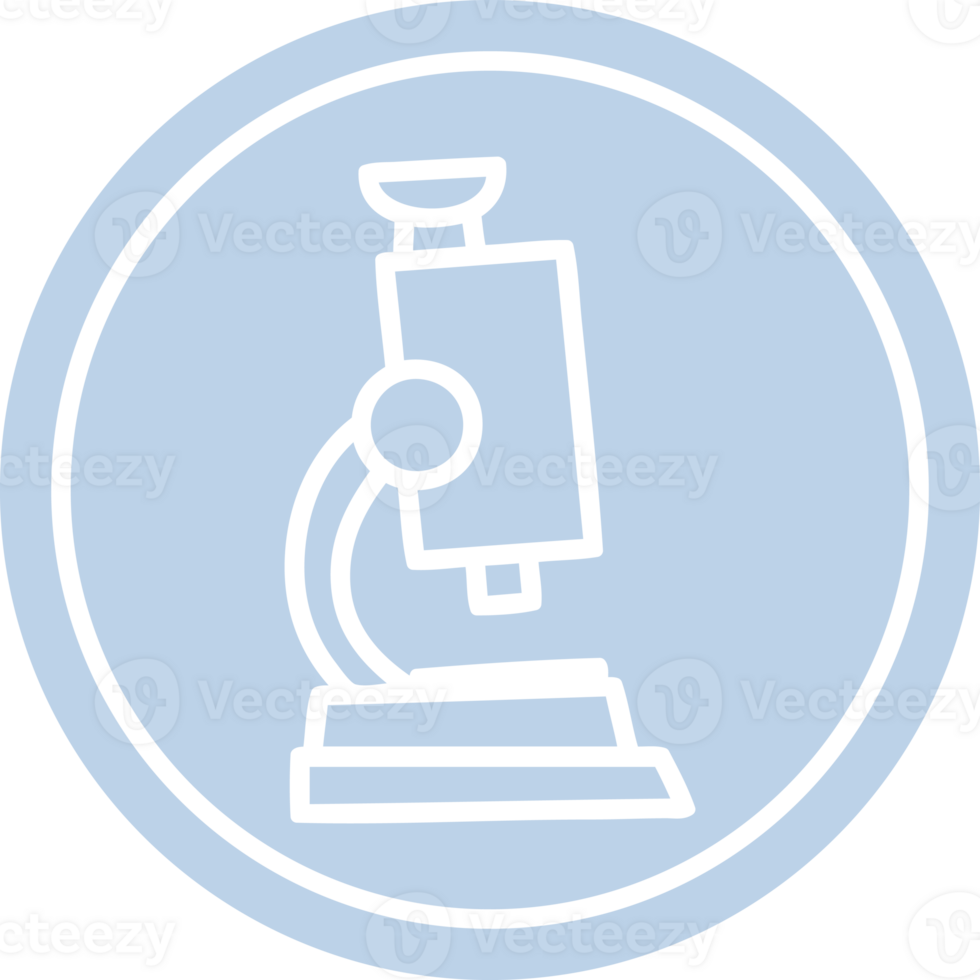 microscope and slide circular icon symbol png