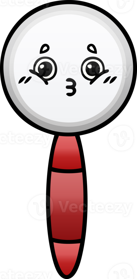 gradient shaded cartoon of a magnifying glass png
