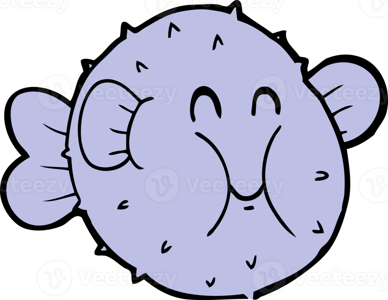 cartoon puffer fish png