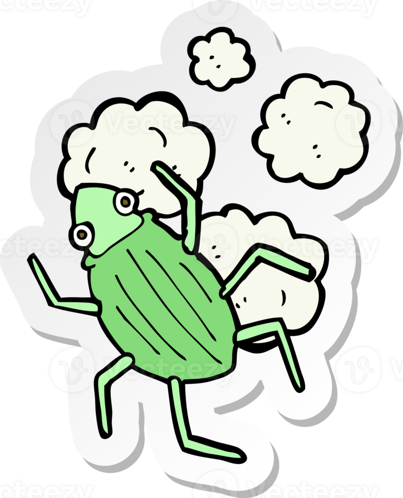sticker of a cartoon bug png