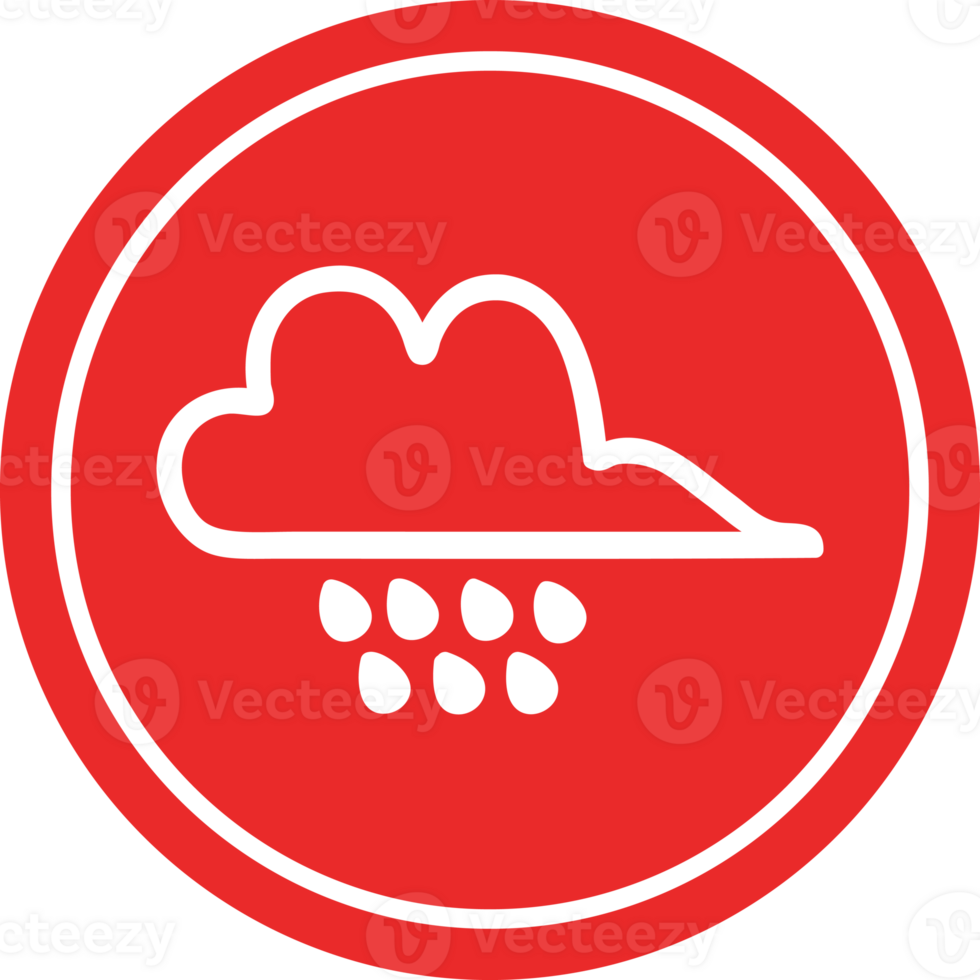 rain cloud circular icon symbol png