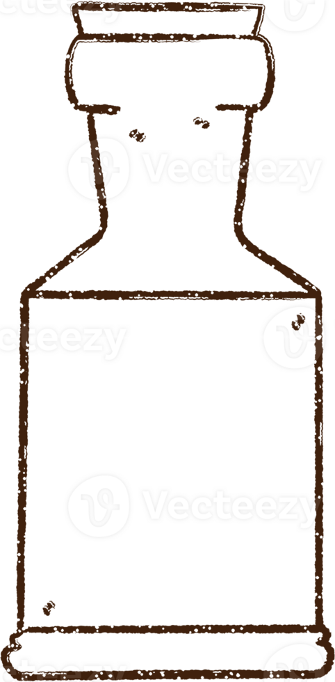 Bottle Charcoal Drawing png