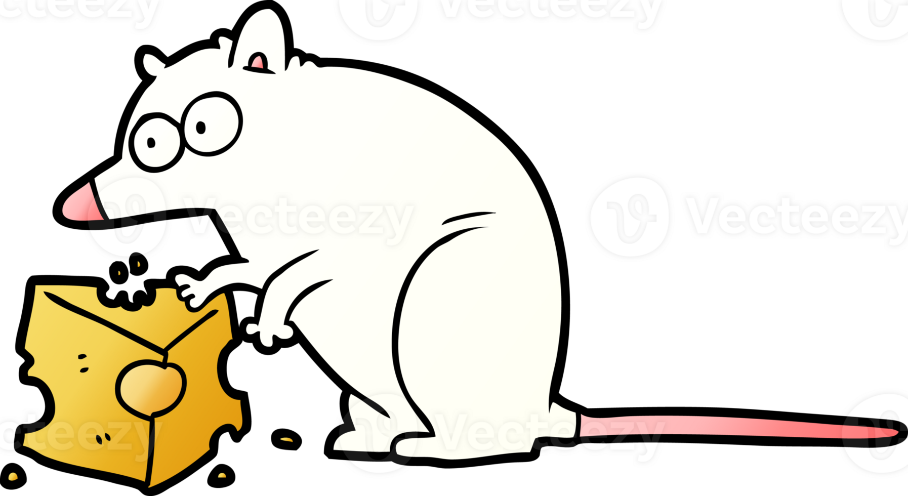 cartoon mouse with cheese png