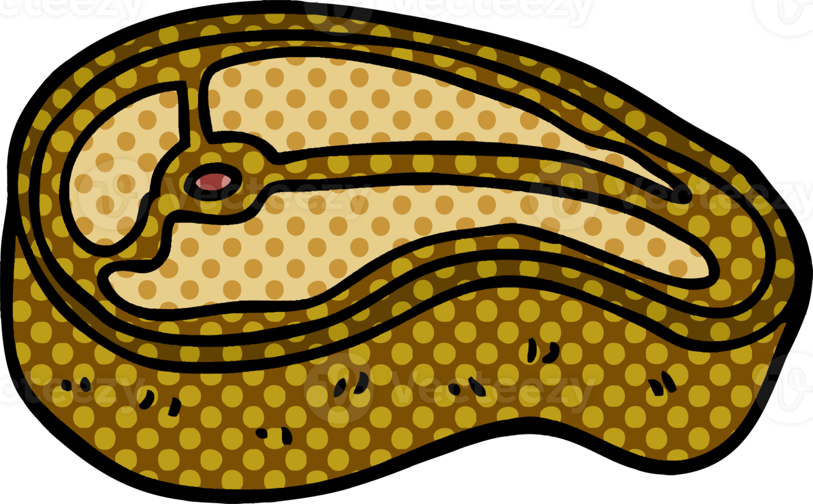 cartoon doodle well cooked meat png