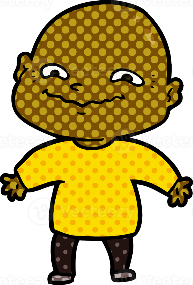 cartoon nervous man png