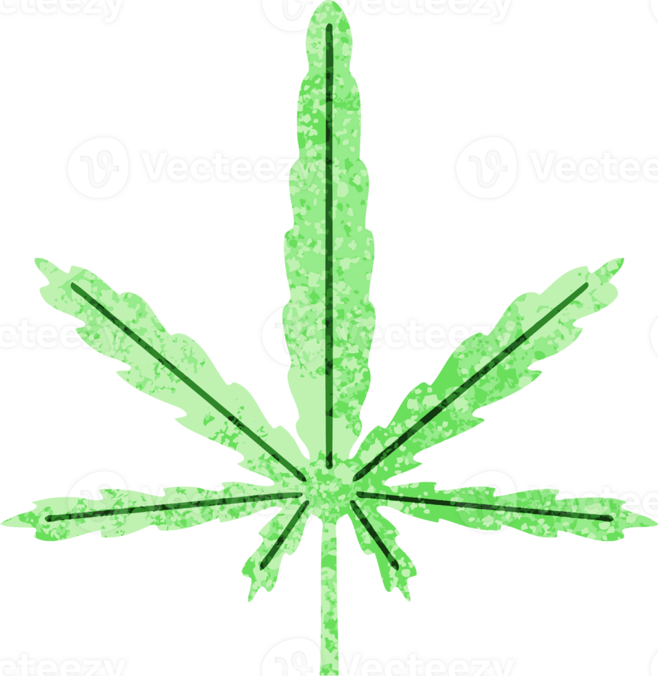 retro illustration style quirky cartoon marijuana png