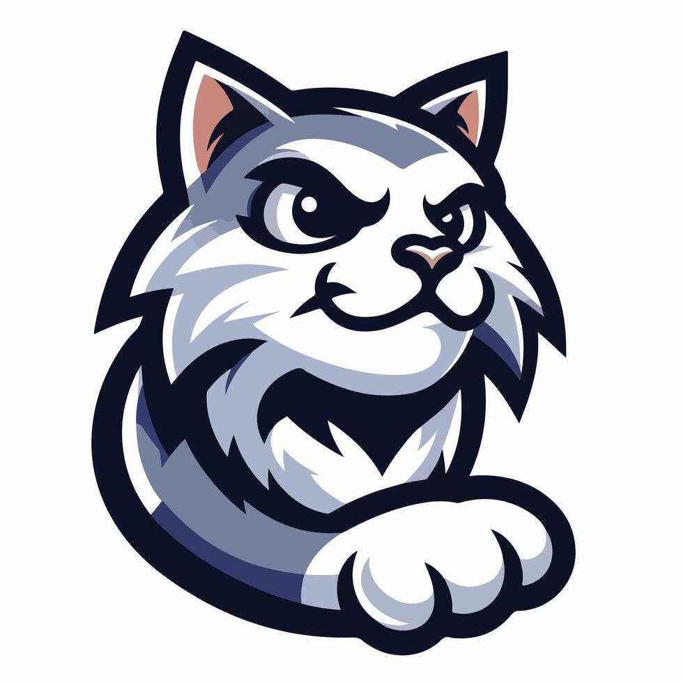 cat mascot logo icon Design vector