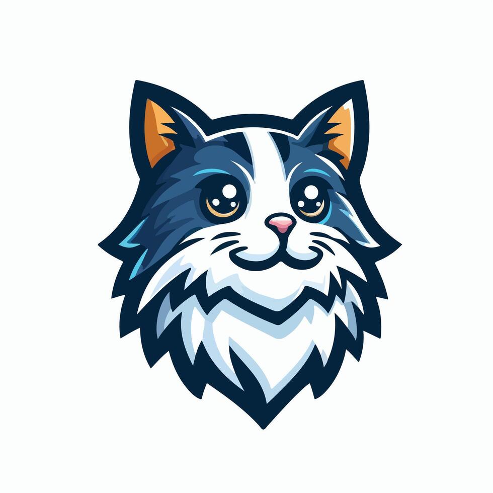 cat mascot logo icon Design vector