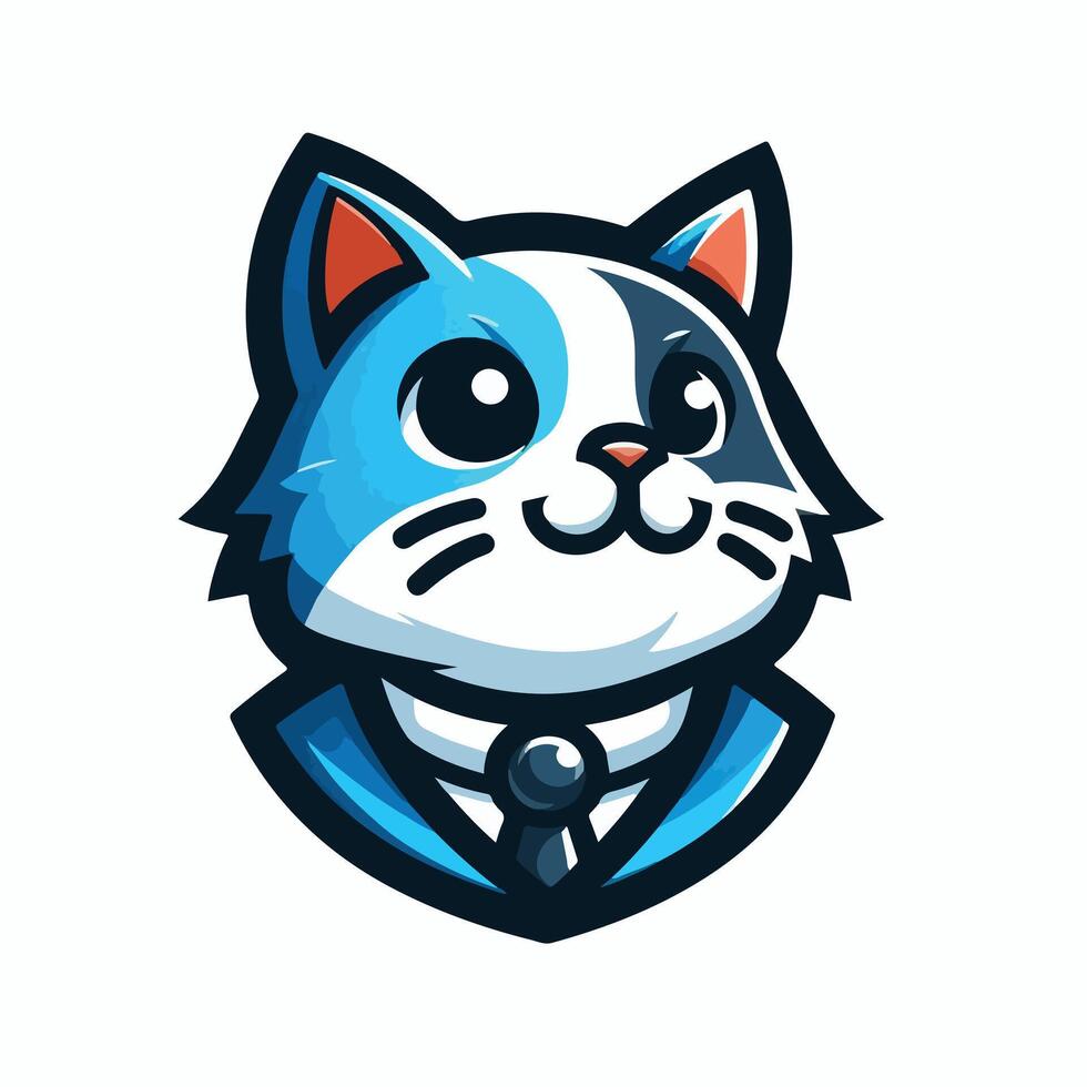 cat mascot logo icon Design vector