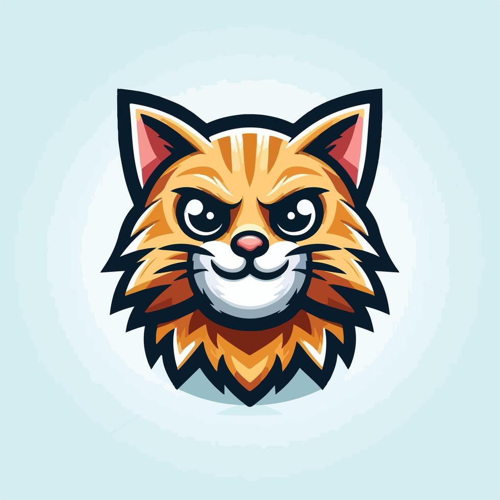 cat mascot logo icon Design vector