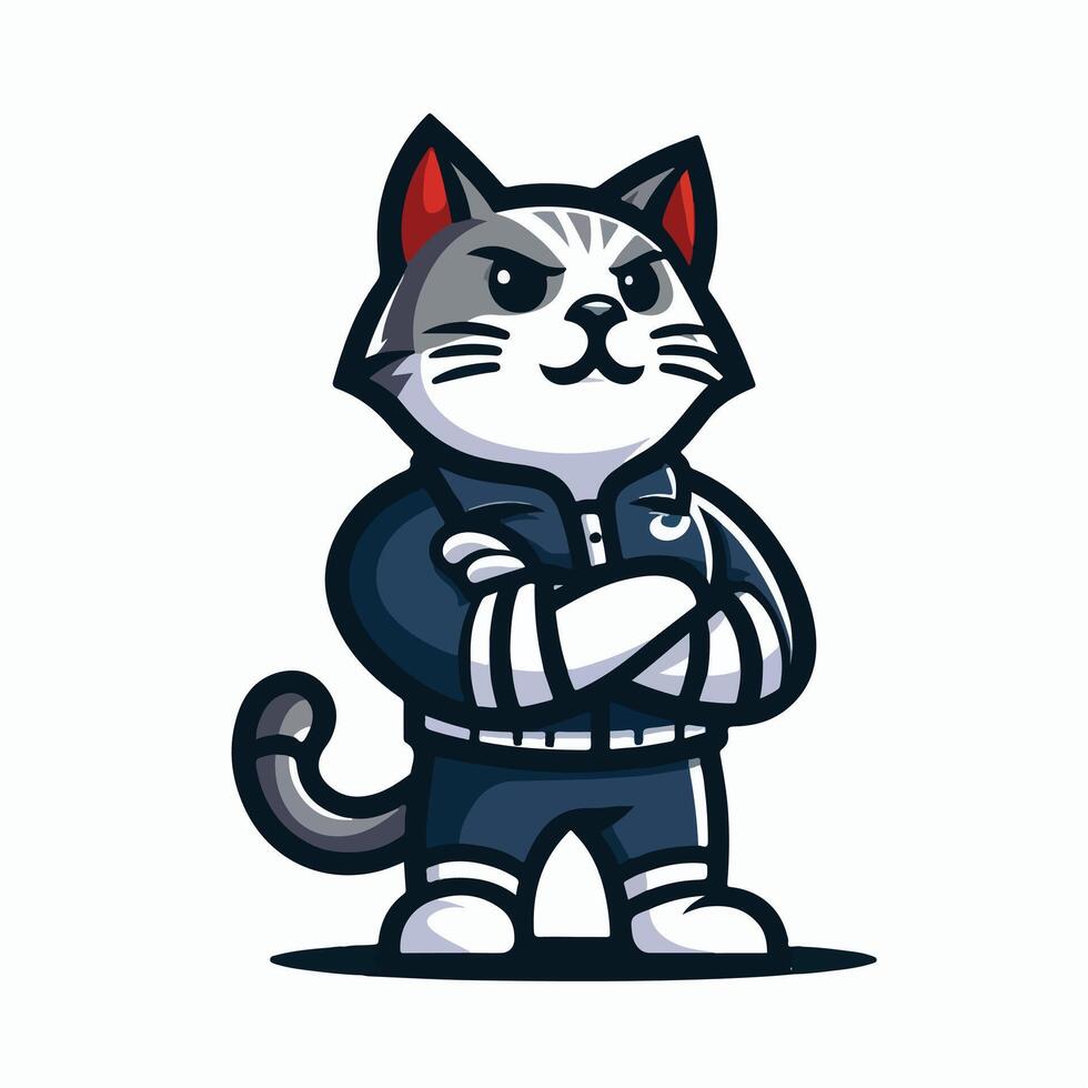 cat mascot logo icon Design vector