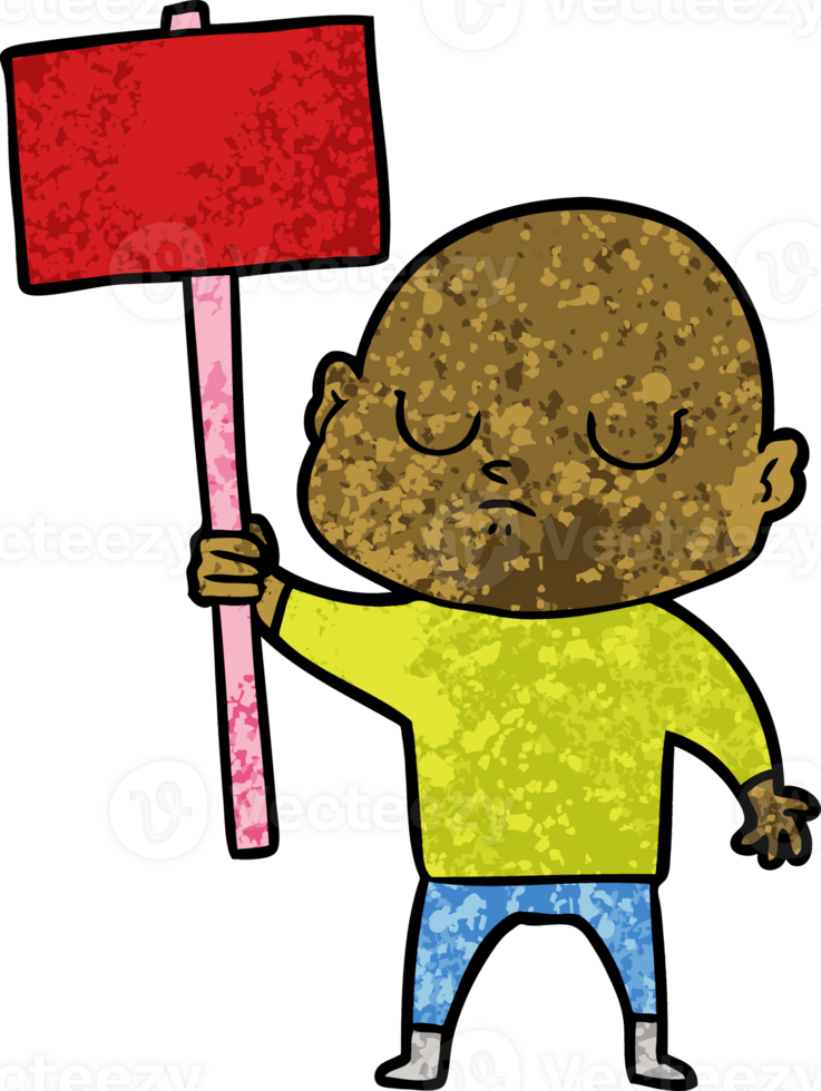 cartoon bald man png